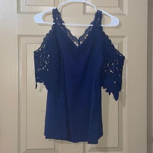 Royal blue boutique shirt